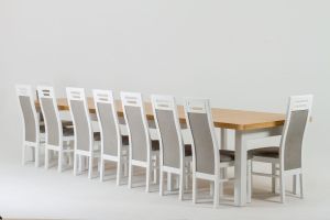 Stół prostokątny Max i krzesła Diana