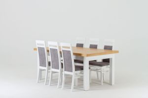 Stół prostokątny Max i krzesła Laguna