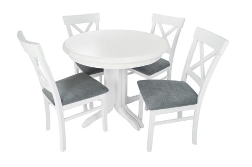 Wymiary: 90cm Wybarwienie: Biały Tapicerka: Aston 16