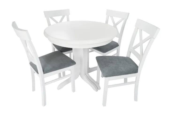 Wymiary: 90cm Wybarwienie: Biały Tapicerka: Aston 16