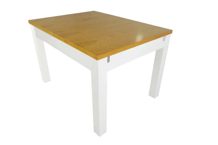 Wymiary: 120x80cm Wybarwienie: Buk/Biały