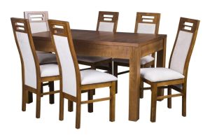 Stół prostokątny Michael i krzesła Diana