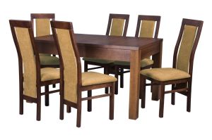 Stół prostokątny Michael i krzesła Alexa