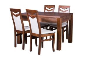 Stół prostokątny Michael i krzesła Ada