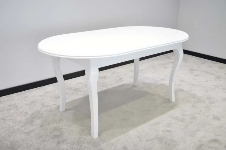 Wymiar: 160x90cm Wybarwienie: Biały Noga:  Cienki Pół-Ludwik