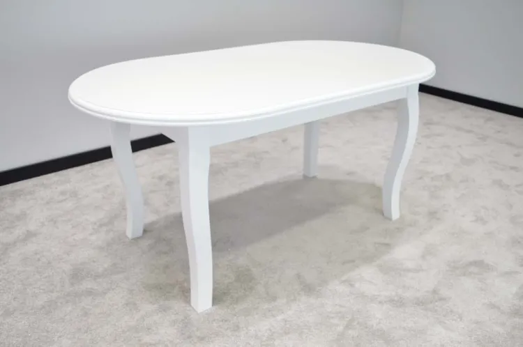 Wymiar: 160x90cm Wybarwienie: Biały Noga: Pół-Ludwik