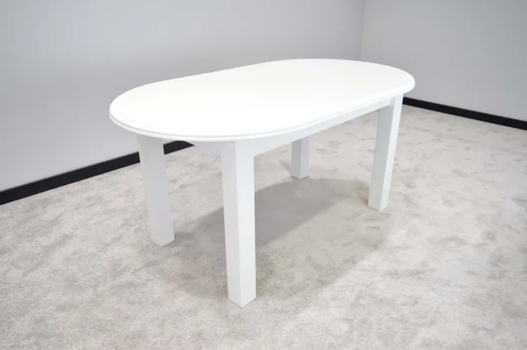 Wymiar: 160x90cm Wybarwienie: Biały Noga: 8x8 Prosta