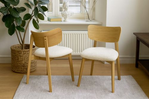 Krzesło dębowe Gloria Wybarwienie: buk Tapicerka Abriamo 4