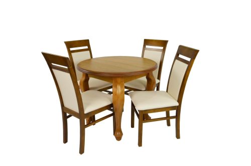 Wymiary: 90cm Wybarwienie: Dąb Kasztan Tapicerka: Eko-Soft 20