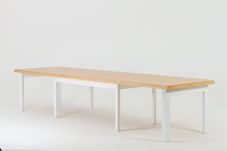 Wymiar/wkładki: 200x100cm/4x50cm Wybarwienie: Buk/Biały