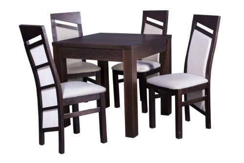 Wymiary: 90x90  Wybarwienie: Orzech Tapicerka Forever 65