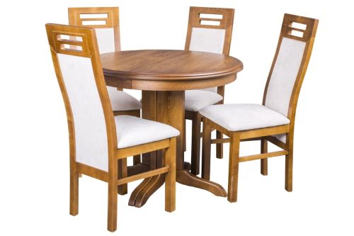 Wymiary: 90cm Wybarwienie: Dąb Tapicerka: Casablanca 2301